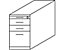 HAMMERBACHER NICOLA Büro-Standcontainer - 2 Materialschuebe, 1 Hängeregistratur - weiß | VSC46/W