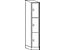 Wolf – Penderie, hauteur compartiments 540 mm - 1 compartiment largeur 300 mm - anthracite / gris clair