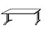 HAMMERBACHER ANNY Schreibtisch – Breite 1600 mm mit C-Fuß-Gestell - weiß | KS16/W