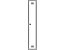 Wolf Stahlspind, zerlegt - 1 Abteil, Höhe 1700 mm, Breite 300 mm, 1 Hutboden, 1 Kleiderstange - Anbauelement, lichtgrau / lichtgrau