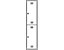 Wolf Stahlspind, zerlegt - 2 Abteile, Höhe 840 mm, Breite 400 mm, 1 Kleiderstange - Anbauelement, lichtgrau / enzianblau