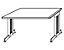 HAMMERBACHER NICOLA höhenverstellbarer Schreibtisch - C-Fuß-Gestell - HxBxT 720 x 1200 x 800 mm, weiß | KNSH12/W