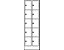 Wolf Schließfachschrank in Komfort-Größe - 10 Fächer, Breite 600 mm - lichtgrau / lichtgrau