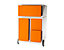 Paperflow Büro Rollcontainer - mit 4 Schubladen in Buche, HxBxT 642x390x436 mm