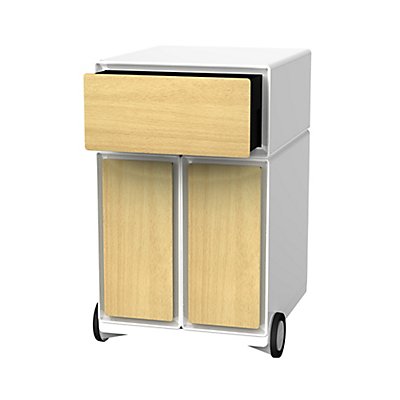 Paperflow Büro Rollcontainer - mit 3 Schubladen in Buche, HxBxT 642x390x436 mm