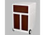 Paperflow Büro Rollcontainer - mit 3 Schubladen in Buche, HxBxT 642x390x436 mm