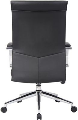 Chefsessel Identity | Lederfaserstoff | Hohe Rückenlehne | Grau | Certeo