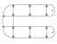HAMMERBACHER Konferenztisch - Viertelkreisplatte - LxB 800 x 800 mm, Ahorn-Dekor | KP91/3