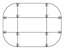 Konferenztisch | Viertelkreisplatte | LxB 800 x 800 mm | Lichtgrau | KP91/5 | HAMMERBACHER