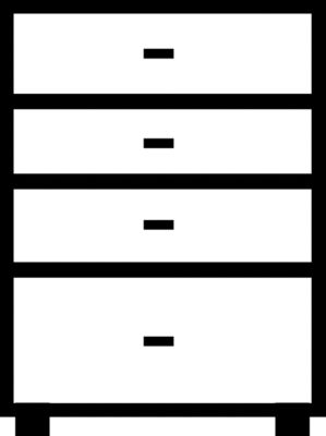 Mauser Armoire pour fiches avec poignées à anse - 4 tiroirs, fermeture standard, 3 rangées - aluminium / anthracite