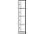 CP Schließfachschrank - HxBxT 1950 x 396 x 540 mm, 4 Fächer - lichtgrau RAL 7035 / enzianblau RAL 5010