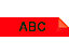 D1-Schriftband - Breite 9 mm - schwarz auf rot, VE 1 Stk