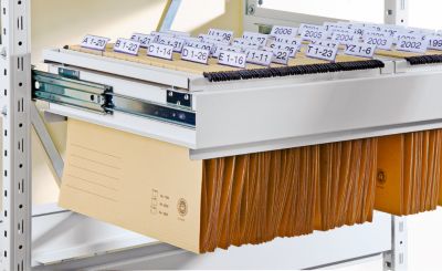 Scholz Hängeregistratur-Steckregal - Höhe 1920 mm, 2-bahnige Hängerahmen