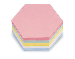 magnetoplan® Fiches cartonnées - format hexagonal, coloris assortis, lot de 500