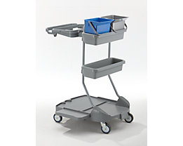 QUIPO Chariot d'entretien en plastique - 2 seaux de 6 l