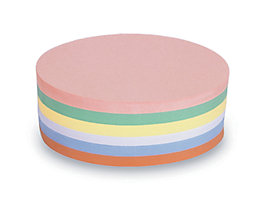 magnetoplan® Fiches cartonnées - ovale, 2 lots de 500 pièces