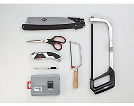 VIGOR Assortiment d'outils SAW - forets, scies, couteaux, ciseaux, 25 pièces seules (sans support)