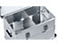 ZARGES Alu-Kombiboxen-Trennwandsystem - für 42 Liter-Box - 1 Trennwand, 2 Rasterleisten