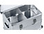 ZARGES Alu-Kombiboxen-Trennwandsystem - für 135 Liter-Box - 1 Trennwand, 2 Rasterleisten