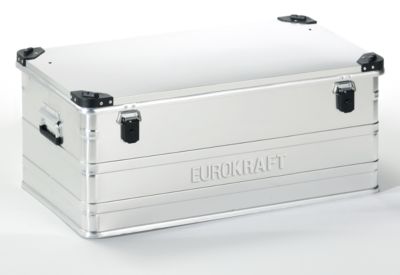 Image of EUROKRAFT Aluminiumbehälter mit Stapelecken - Inhalt 140 l LxBxH 902 x 495 x 379 mm
