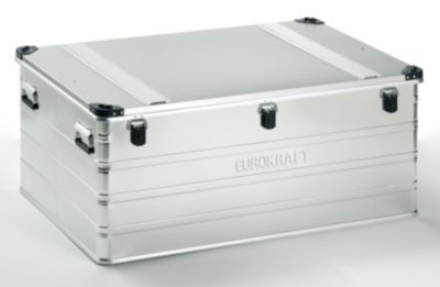 Image of EUROKRAFT Aluminiumbehälter mit Stapelecken - Inhalt 415 l LxBxH 1192 x 790 x 517 mm