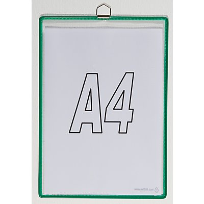 Tarifold Hänge-Klarsichttasche - für Format DIN A4 - grün, VE 10 Stk