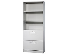 FINO Rayonnage mixte - 2 tablettes et 2 tiroirs pour dossiers suspendus