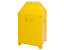 Flammverlöschender Abfallbehälter - mit abnehmbarem Oberteil - gelb