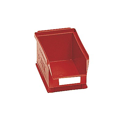 Sichtlagerkasten aus Polyethylen - Inhalt 0,8 l - rot, VE 25 Stk