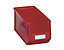 Sichtlagerkasten aus Polyethylen - Inhalt 11,25 l - rot, VE 10 Stk