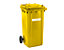 EUROKRAFT Conteneur à déchets en plastique conforme à la norme DIN EN 840 - capacité 240 l, h x l x p 1067 x 580 x 730 mm - bleu, 5 pièces et +