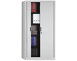 Armoire à rideaux hauteur 1980 mm - l x p 1000 x 420 mm, 4 tablettes
