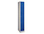 Wolf Schließfachschrank in Komfort-Größe - 5 Fächer, Breite 300 mm - lichtgrau / enzianblau