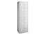 Wolf Armoire à casiers verrouillables dimensions confort - 10 compartiments, largeur 600 mm - gris clair / gris clair
