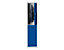Wolf Vestiaire métallique démonté - 2 compartiments, hauteur 840 mm, largeur 400 mm, 1 tringle - élément additionnel, gris clair / bleu gentiane