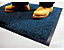 COBA Schmutzfangmatte für innen, Flor aus Polyamid - LxB 850 x 600 mm, VE 2 Stk - blau