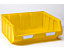 Bac à bec en polyéthylène - L x l x h 345 x 410 x 164 mm - jaune, lot de 8