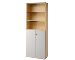 office akktiv ANNY Armoire combinée - 5 tablettes, 2 portes battantes