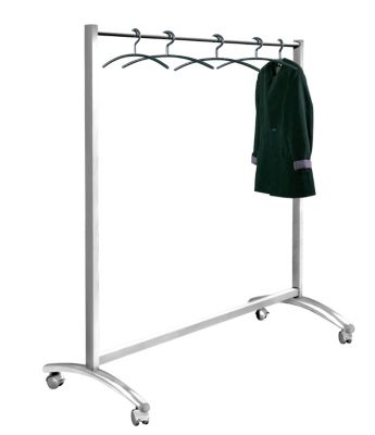 Reihengarderobenständer, mobil - Höhe 1710 mm, Breite 1780 mm