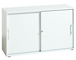 FINO Armoire à portes coulissantes - 1 tablette et 1 paroi médiane par comp., h x l x p 748 x 1200 x 400 mm