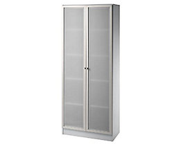FINO Armoire à portes vitrées - 4 tablettes, l x p 800 x 420 mm