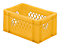 Euro-Format-Stapelbehälter, Wände durchbrochen, Boden geschlossen - LxBxH 300 x 200 x 145 mm - gelb, VE 5 Stk
