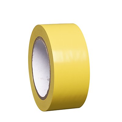 MORAVIA Bodenmarkierungsband aus Vinyl, einfarbig - Breite 50 mm - gelb, VE 8 Rollen