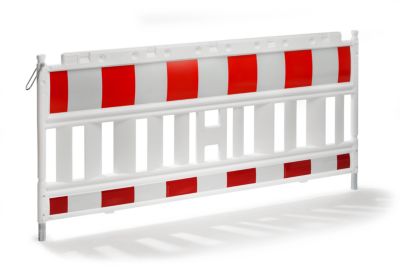 Image of Absperrgitter Kunststoff mit reflektierender Folie - weiß / rot - ab 10 Stück