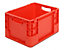 VECTURA Industriebehälter - Inhalt 20 l, LxBxH 400 x 300 x 220 mm, VE 5 Stk - rot