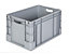 VECTURA Industriebehälter - Inhalt 60 l, LxBxH 600 x 400 x 320 mm, VE 3 Stk - grau
