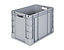 VECTURA Industriebehälter - Inhalt 80 l, LxBxH 600 x 400 x 420 mm, VE 2 Stk - grau