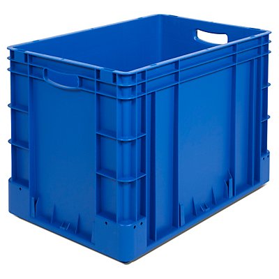 Bac industriel pour charges lourdes - capacité 80 l, L x l x h 600 x 400 x 420 mm, lot de 2 - bleu