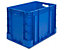 Bac industriel pour charges lourdes - capacité 80 l, L x l x h 600 x 400 x 420 mm, lot de 2 - bleu