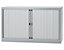 Bisley Rollladenschrank - horizontal, lichtgrau ähnlich RAL 7035 - HxB 695 x 800 mm, 1 Fachboden | ET408/06/1S.LGAV7